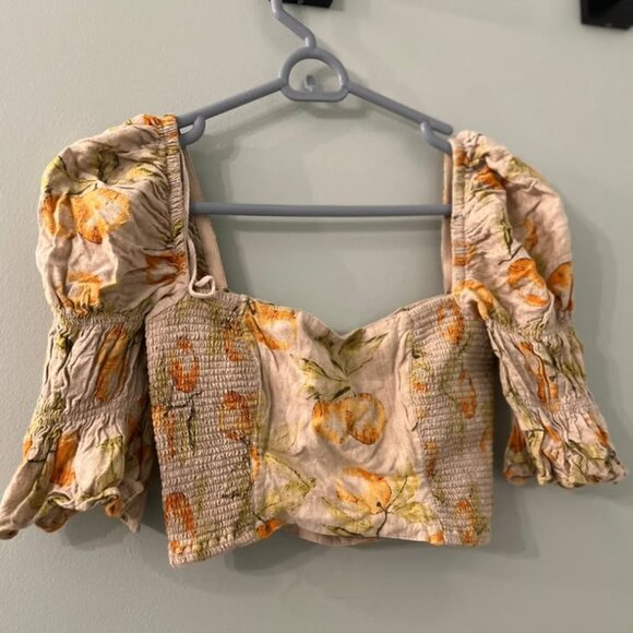 Urban outfitters Orange Crop top - Picture 2 of 2